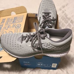 Brooks Womens Ghost 13 Gray Running Shoes Size 10.5 Medium (B  M)